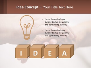 A Group Of People Holding Hands In A Circle PowerPoint Template