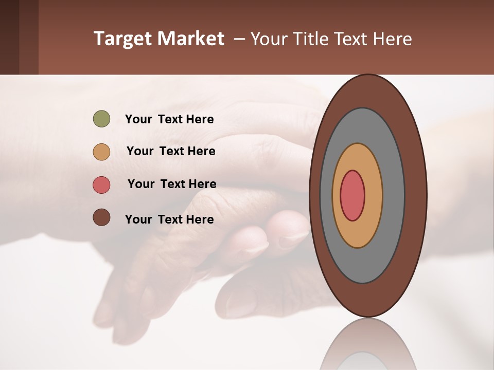 A Group Of People Holding Hands In A Circle PowerPoint Template