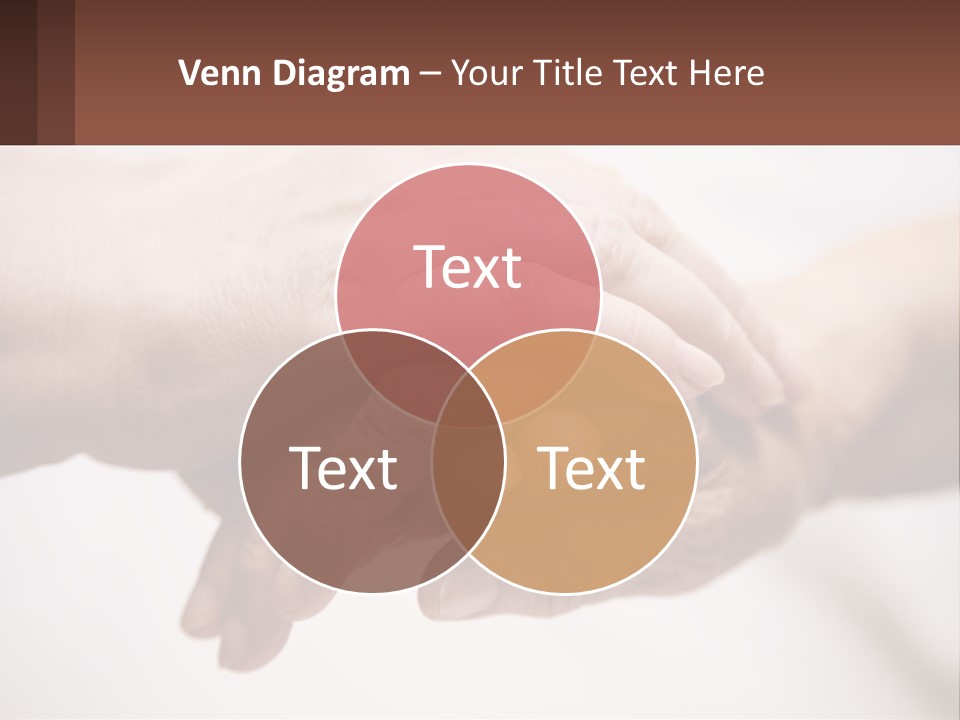 A Group Of People Holding Hands In A Circle PowerPoint Template