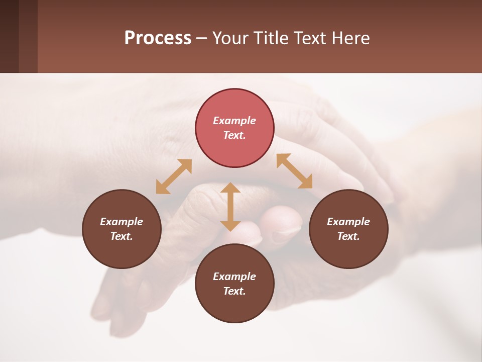 A Group Of People Holding Hands In A Circle PowerPoint Template