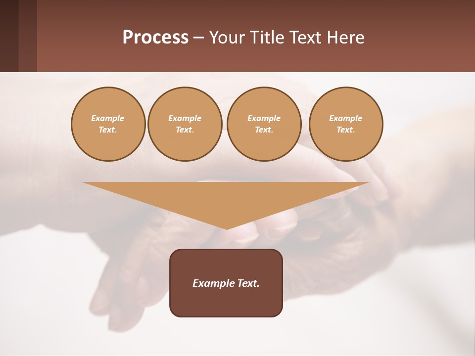 A Group Of People Holding Hands In A Circle PowerPoint Template