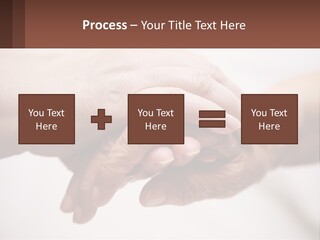 A Group Of People Holding Hands In A Circle PowerPoint Template