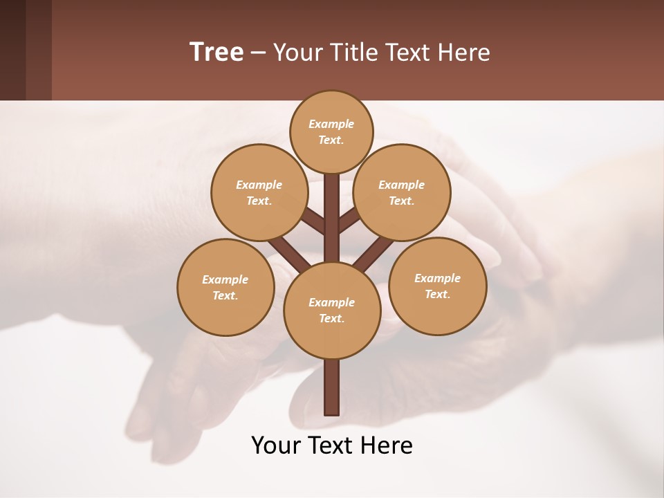 A Group Of People Holding Hands In A Circle PowerPoint Template