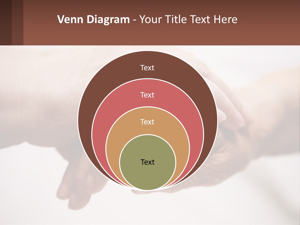 A Group Of People Holding Hands In A Circle PowerPoint Template