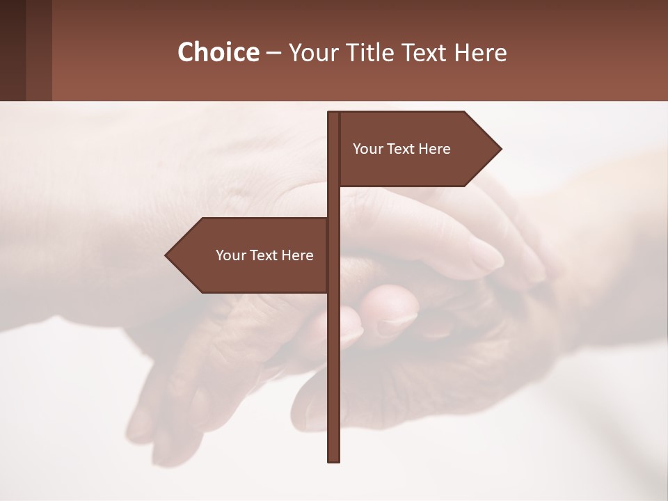 A Group Of People Holding Hands In A Circle PowerPoint Template