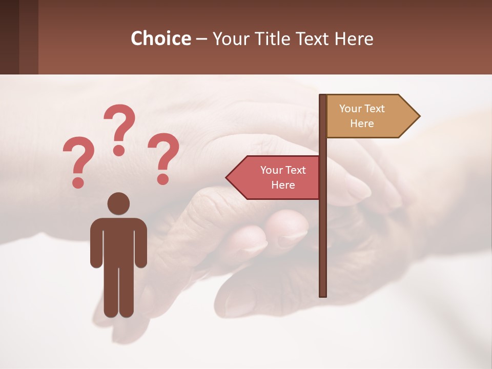 A Group Of People Holding Hands In A Circle PowerPoint Template