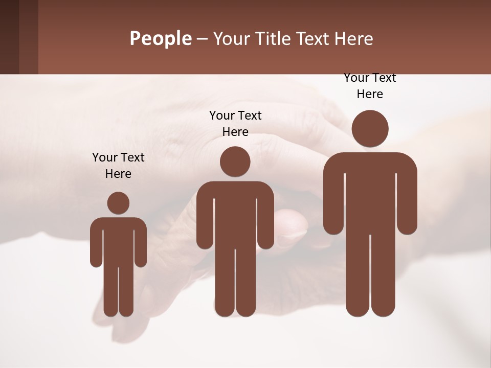 A Group Of People Holding Hands In A Circle PowerPoint Template