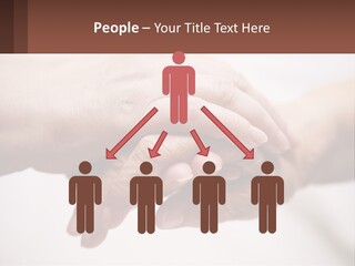 A Group Of People Holding Hands In A Circle PowerPoint Template