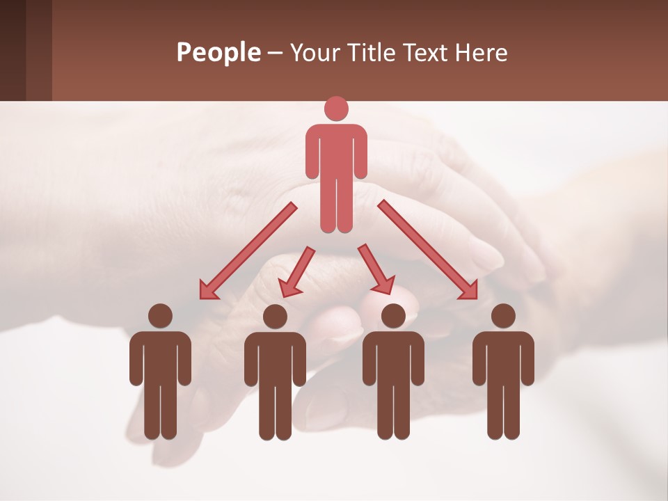 A Group Of People Holding Hands In A Circle PowerPoint Template
