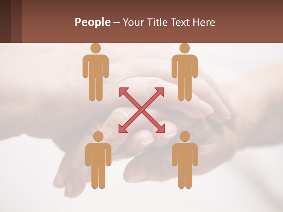 A Group Of People Holding Hands In A Circle PowerPoint Template