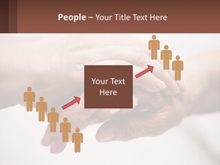 A Group Of People Holding Hands In A Circle PowerPoint Template