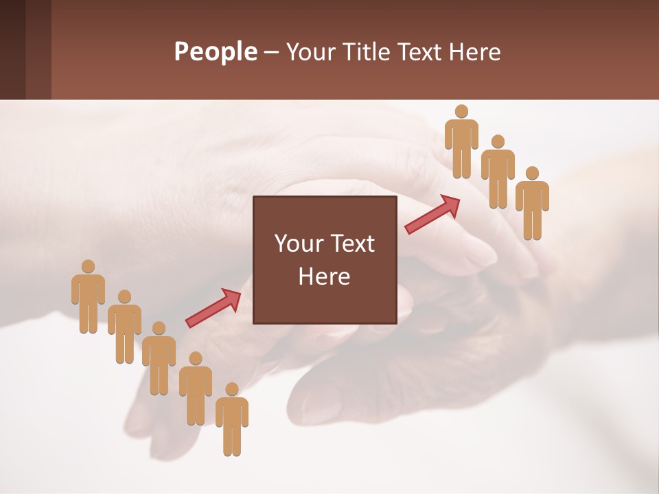 A Group Of People Holding Hands In A Circle PowerPoint Template