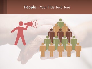 A Group Of People Holding Hands In A Circle PowerPoint Template