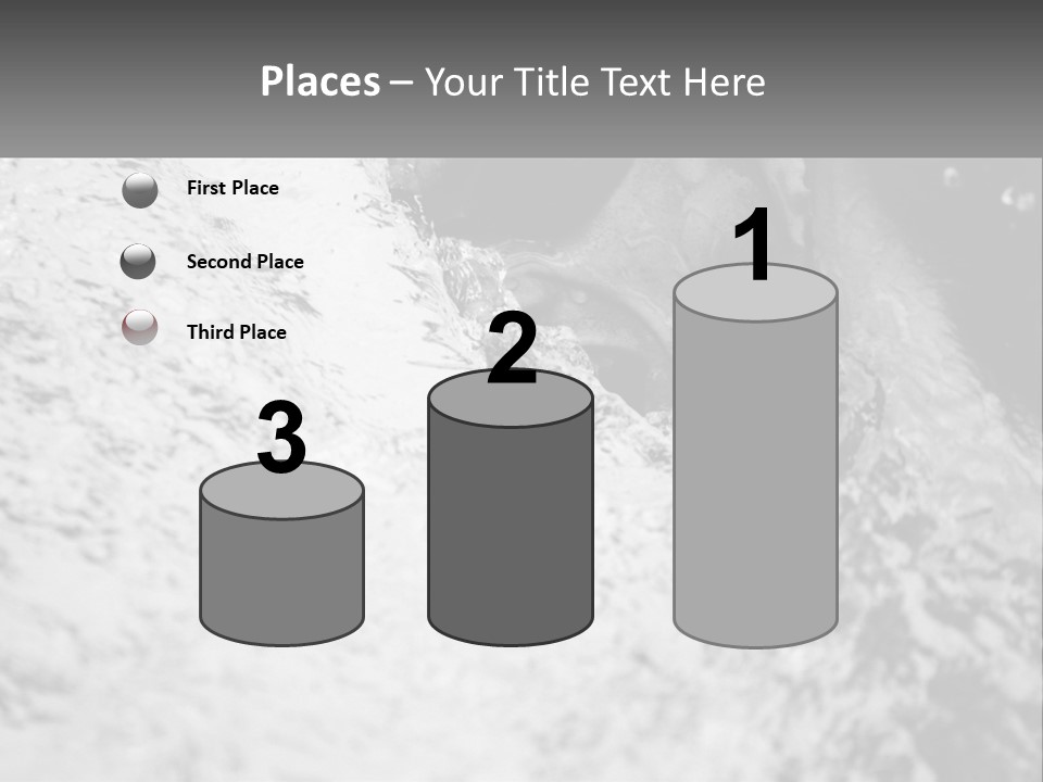 A Black And White Photo Of A Man In The Water PowerPoint Template