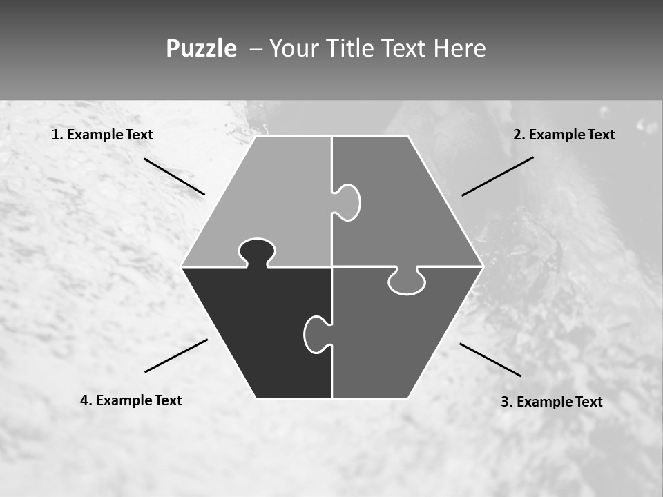 A Black And White Photo Of A Man In The Water PowerPoint Template