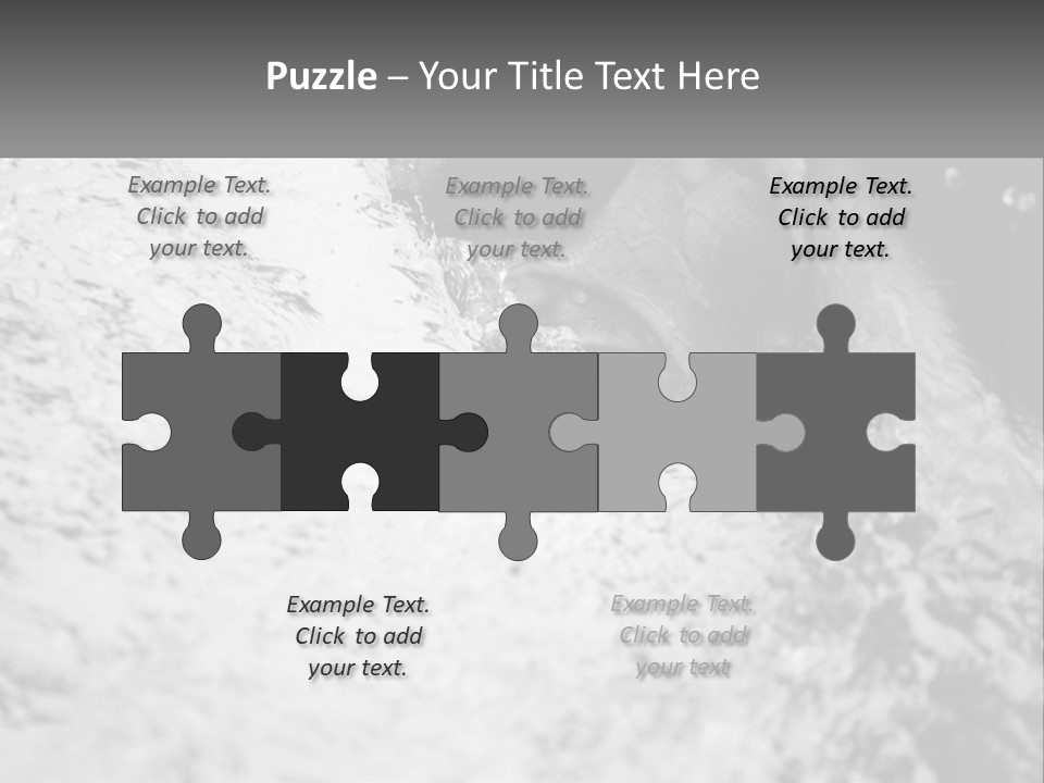 A Black And White Photo Of A Man In The Water PowerPoint Template