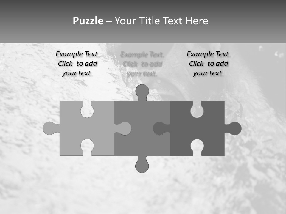 A Black And White Photo Of A Man In The Water PowerPoint Template