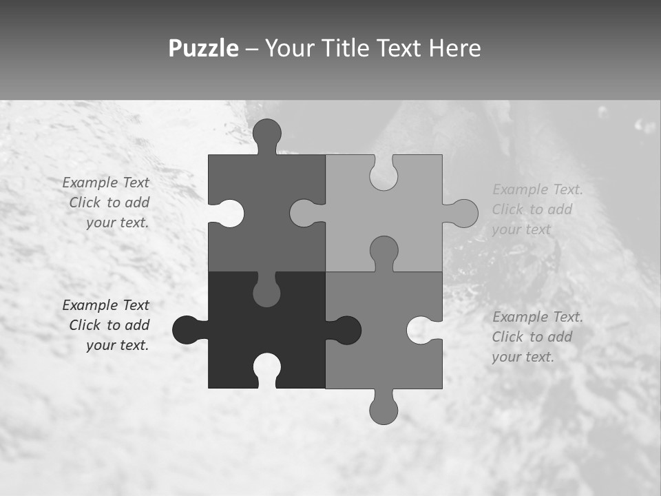 A Black And White Photo Of A Man In The Water PowerPoint Template