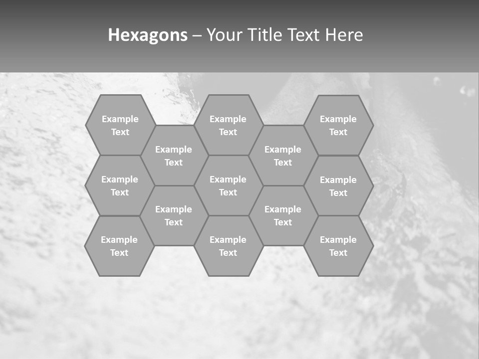 A Black And White Photo Of A Man In The Water PowerPoint Template