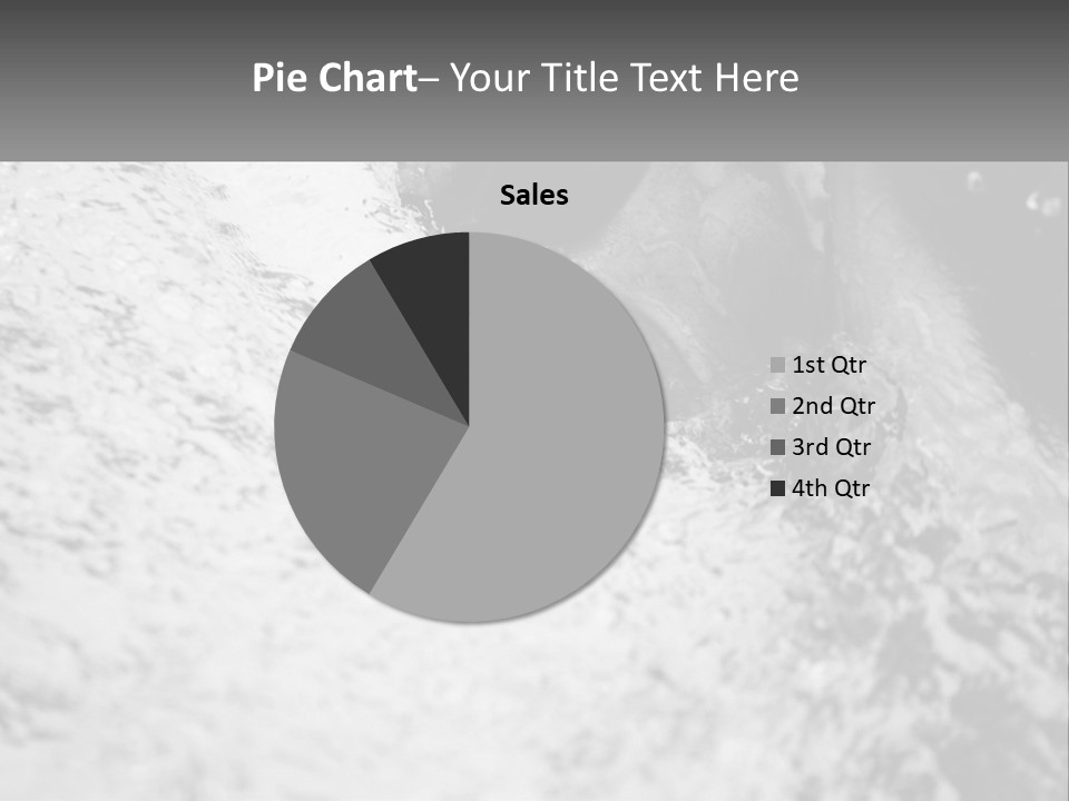 A Black And White Photo Of A Man In The Water PowerPoint Template