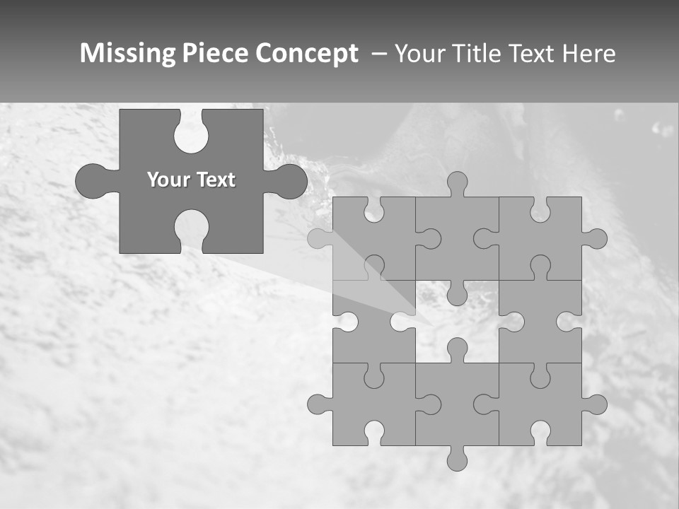 A Black And White Photo Of A Man In The Water PowerPoint Template