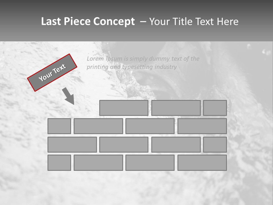 A Black And White Photo Of A Man In The Water PowerPoint Template