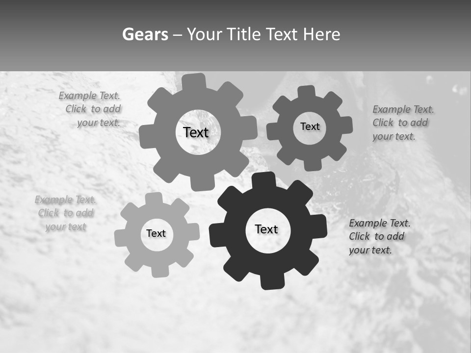 A Black And White Photo Of A Man In The Water PowerPoint Template