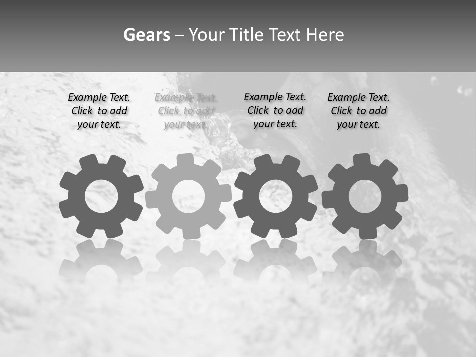 A Black And White Photo Of A Man In The Water PowerPoint Template