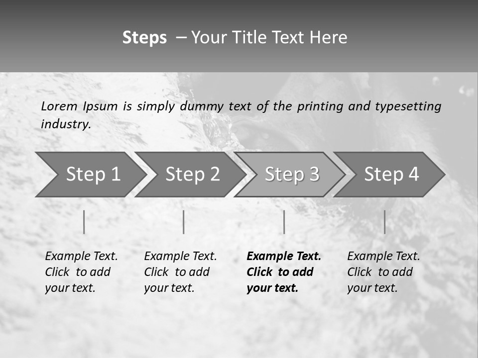 A Black And White Photo Of A Man In The Water PowerPoint Template