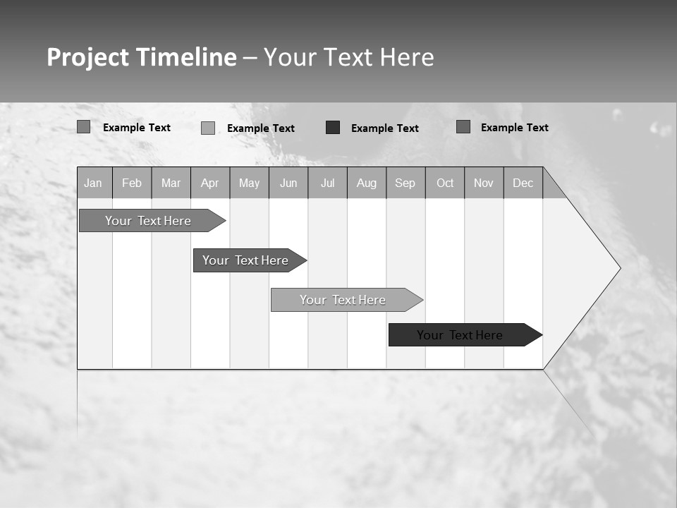 A Black And White Photo Of A Man In The Water PowerPoint Template