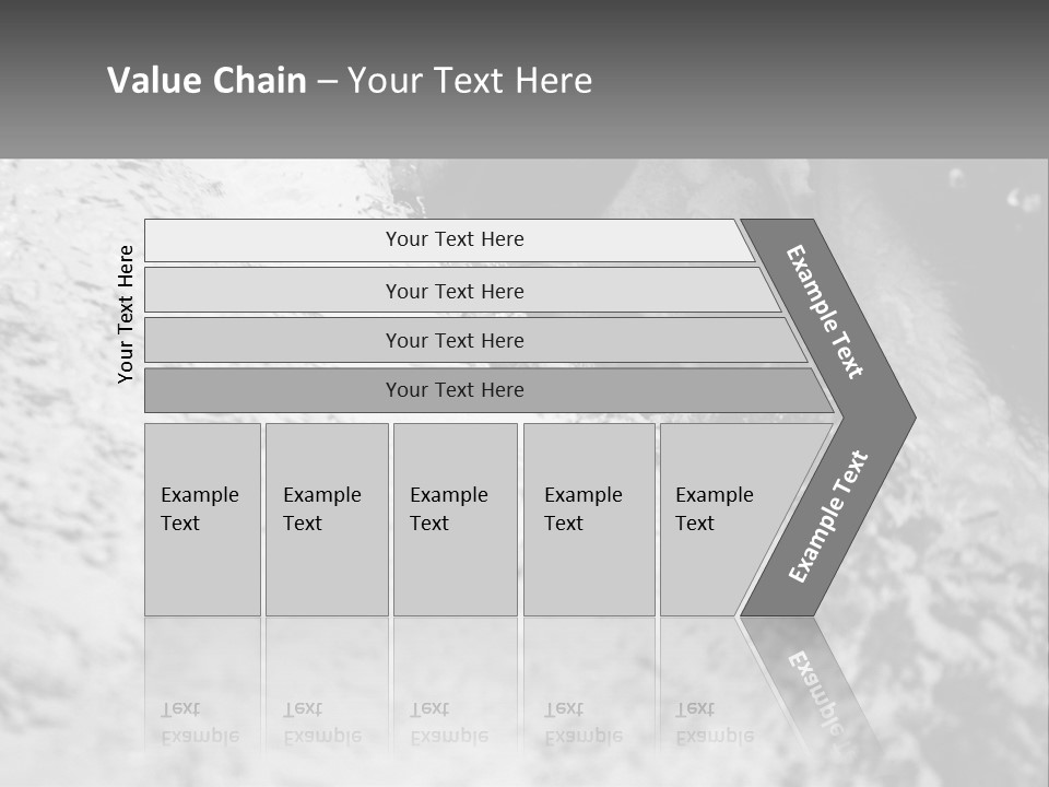 A Black And White Photo Of A Man In The Water PowerPoint Template