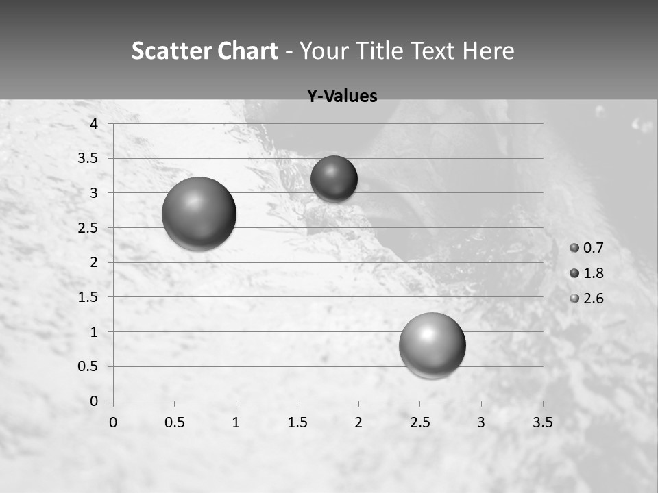 A Black And White Photo Of A Man In The Water PowerPoint Template