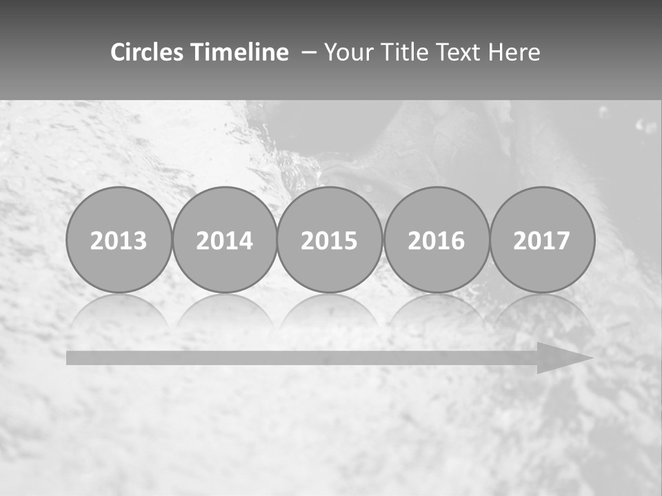 A Black And White Photo Of A Man In The Water PowerPoint Template