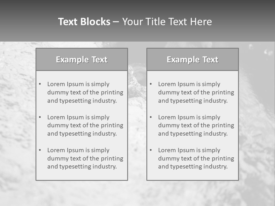 A Black And White Photo Of A Man In The Water PowerPoint Template