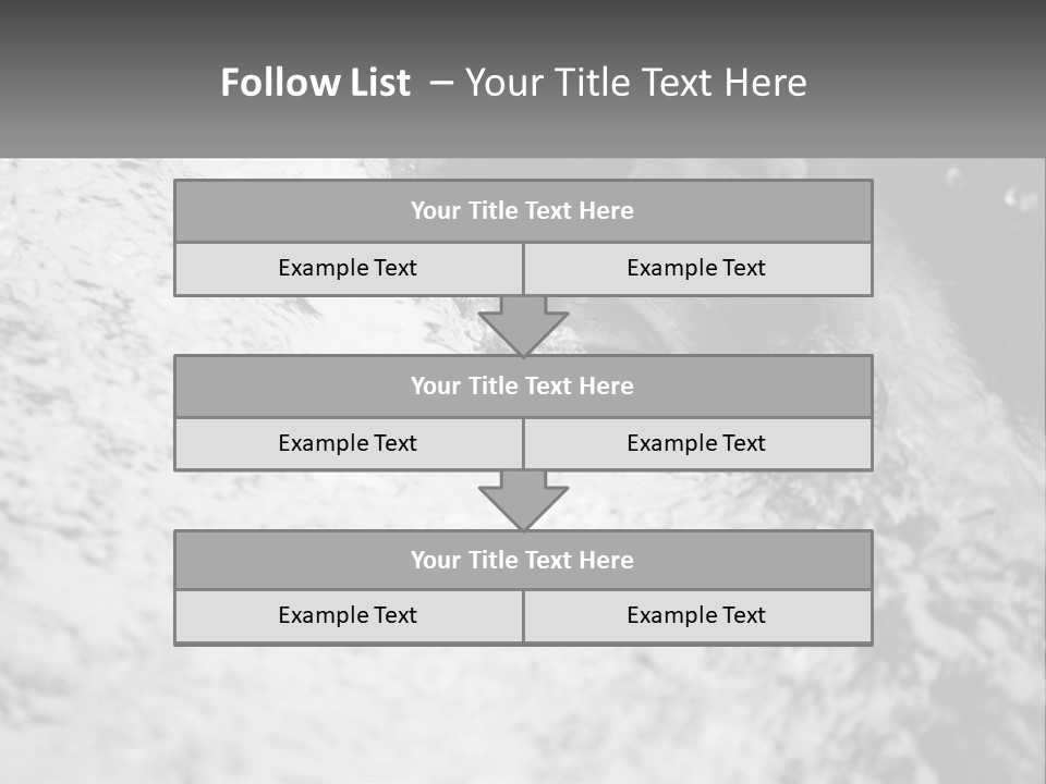 A Black And White Photo Of A Man In The Water PowerPoint Template