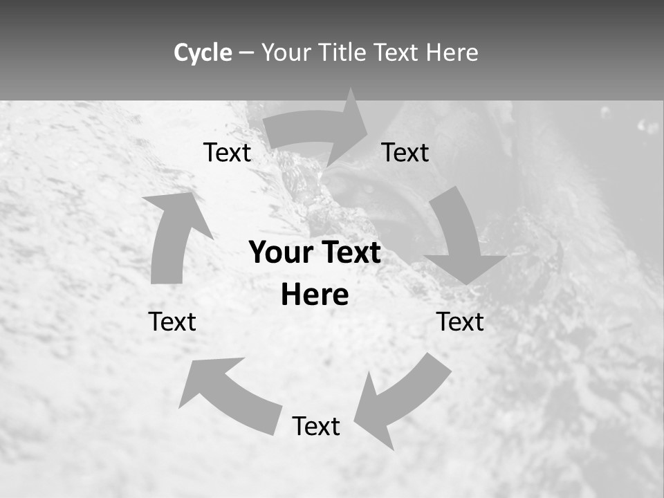 A Black And White Photo Of A Man In The Water PowerPoint Template