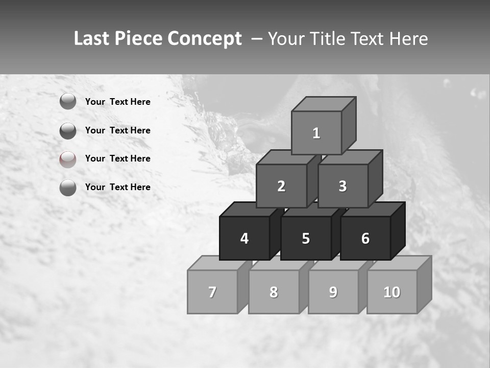 A Black And White Photo Of A Man In The Water PowerPoint Template