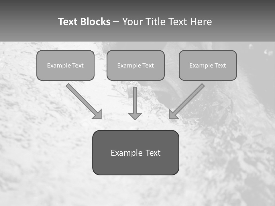A Black And White Photo Of A Man In The Water PowerPoint Template