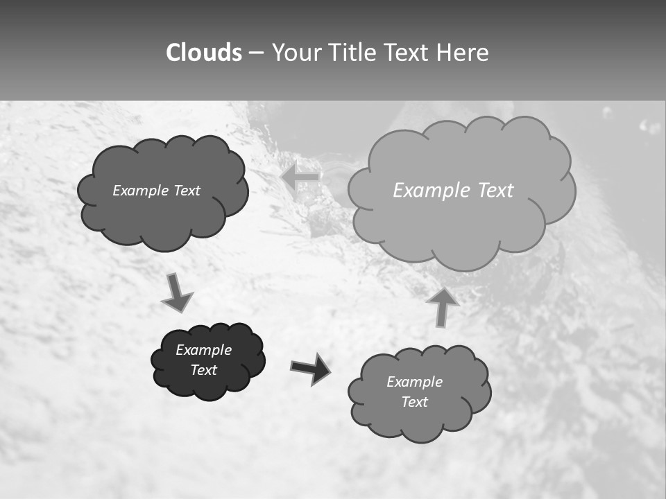 A Black And White Photo Of A Man In The Water PowerPoint Template