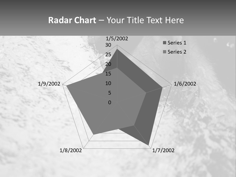 A Black And White Photo Of A Man In The Water PowerPoint Template