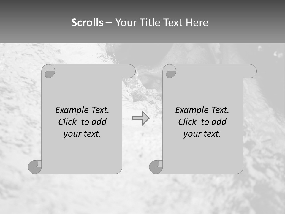 A Black And White Photo Of A Man In The Water PowerPoint Template