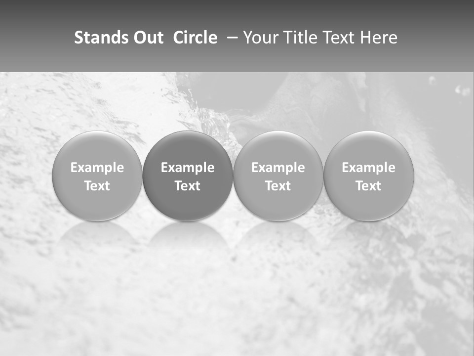 A Black And White Photo Of A Man In The Water PowerPoint Template