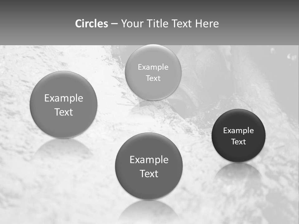 A Black And White Photo Of A Man In The Water PowerPoint Template