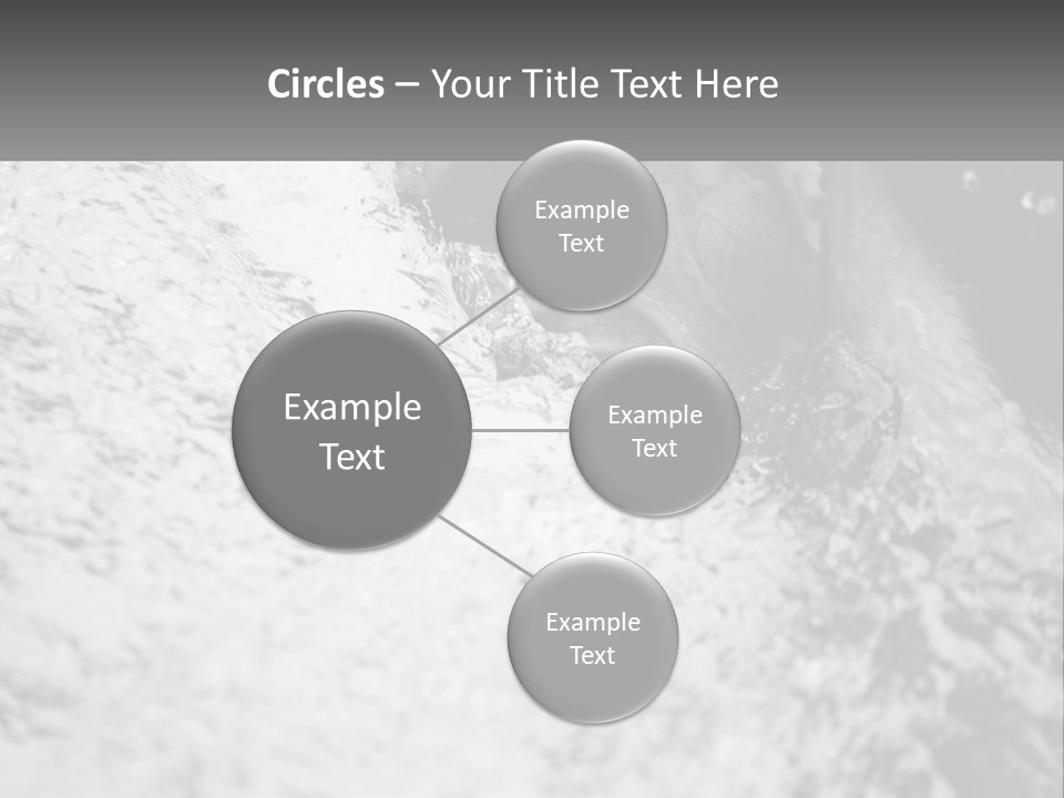 A Black And White Photo Of A Man In The Water PowerPoint Template