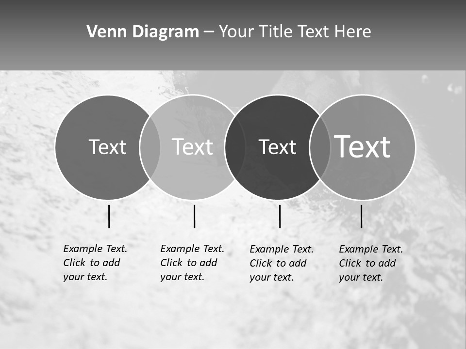 A Black And White Photo Of A Man In The Water PowerPoint Template