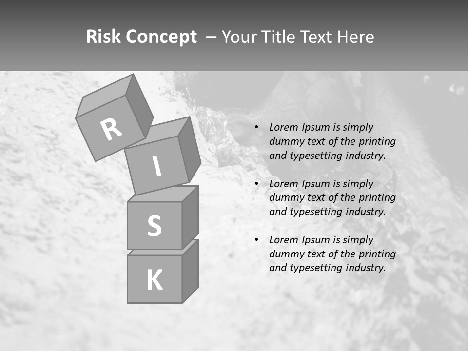 A Black And White Photo Of A Man In The Water PowerPoint Template