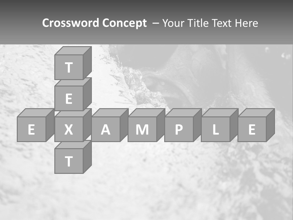 A Black And White Photo Of A Man In The Water PowerPoint Template