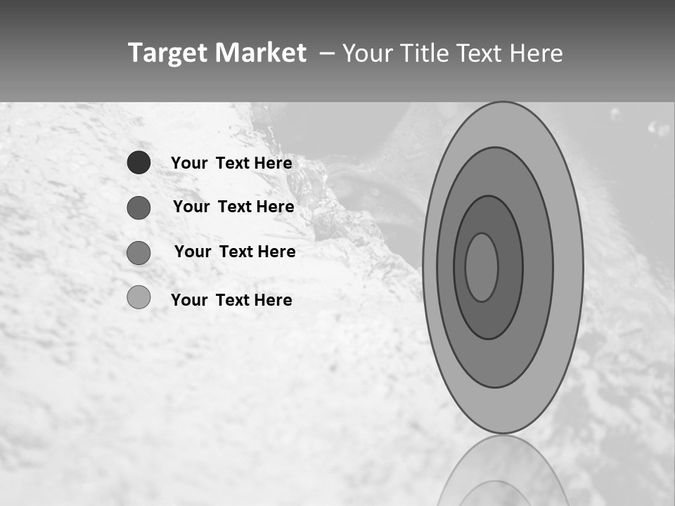 A Black And White Photo Of A Man In The Water PowerPoint Template