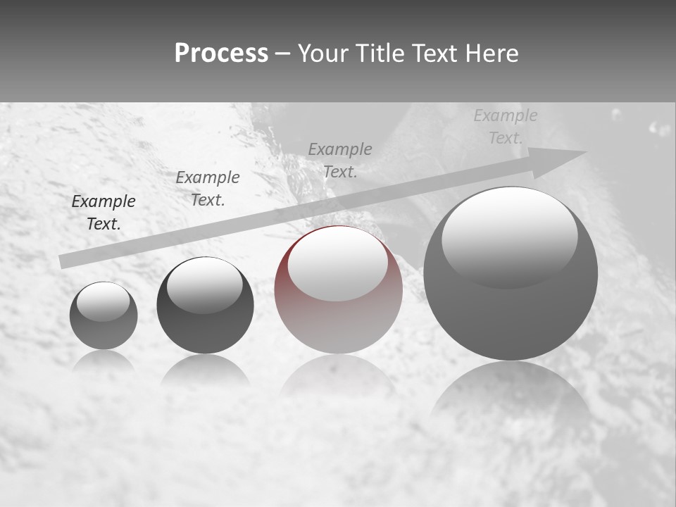 A Black And White Photo Of A Man In The Water PowerPoint Template