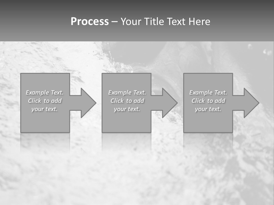 A Black And White Photo Of A Man In The Water PowerPoint Template